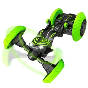 2.4G sans fil R/C voitures roulantes étirer et tirer en arrière télécommande Transformation <span class=keywords><strong>jouet</strong></span> pour garçons RC Tumbling Stunt Car - Product Image 1