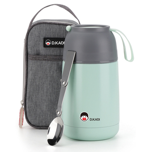 Pot alimentaire isolé en acier inoxydable 304 de conception classique avec cuillère Récipients <span class=keywords><strong>thermos</strong></span> à déjeuner sous vide étanches <span class=keywords><strong>pour</strong></span> <span class=keywords><strong>repas</strong></span> chauds - Product Image 3