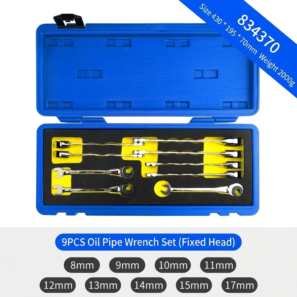 9PCS - Tête fixe 8-17mm