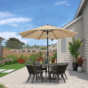 Y 2,7 M Mercado promocional al aire libre <span class=keywords><strong>Patio</strong></span> Mesa Jardín Café Paraguas Sombrilla con inclinación Acero Sonnenschirm - Product Image 1