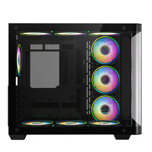 <span class=keywords><strong>Prix</strong></span> d'usine Boîtiers et tours pour ordinateurs de jeu OEM Verre incurvé Full View PC <span class=keywords><strong>Gamer</strong></span> Cabinet Support ARGB Fan ATX Cube PC <span class=keywords><strong>Gamer</strong></span> Case - Product Image 2
