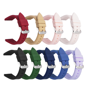 Correas de Reloj Inteligente de Liberación Rápida de 16 mm, 18 mm, 20 mm, 22 mm, Correas de Silicona para <span class=keywords><strong>Relojes</strong></span> Samsung/<span class=keywords><strong>Huawei</strong></span>/Xiaomi - Product Image 1