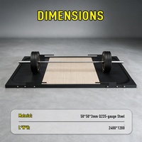 Plataforma de Levantamiento de Pesas de Madera Profesional Personalizada para Gimnasio, OKPRO Wholesale Heavy Fitness