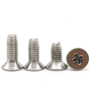 A2-80 de A2-70 en acier inoxydable A4-70 A4-80 vis à tête fraisée à empreinte cruciforme polie simple DIN7500 ME - Product Image 2