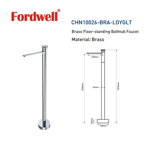 Rubinetti a pavimento di alta qualità Free-Standing <span class=keywords><strong>vasca</strong></span> <span class=keywords><strong>da</strong></span> <span class=keywords><strong>bagno</strong></span> miscelatori rubinetti doccia in ottone - Product Image 2