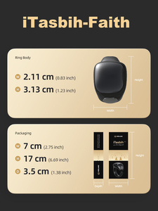 2025ใหม่ weslamic itasbih muslim itasbih tasbeeh prah Counter islamic Smart NFC zikr Ring พร้อมแอพสำหรับผู้ชายและผู้หญิง - Product Image 5