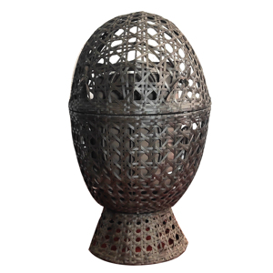 Cama de mimbre para colgar en la terraza del hotel, cama redonda reclinable de mimbre, Nido de Pájaro al aire libre - Product Image 4