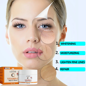 Krim Wajah pemutih Korea, krim wajah Vitamin C, Pelembab, bebas nutrisi, asam Hyaluronic, Krim nutrisi, krim wajah untuk noda hitam - Product Image 4