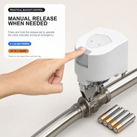 Controlador de Válvula Inteligente T1, Compatible con Apple HomeKit, Zigbee, Cierre de Tuberías de Agua y Gas, 3.6Nm, Control por Voz y App, Protección Contra Fugas, Automatización