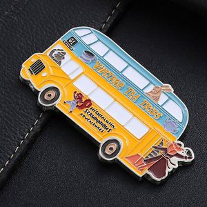 Imán de nevera de recuerdo de viajes de té vintage 2025, imán de metal de aleación de zinc con dibujos animados bonitos, imanes de nevera personalizados de fábrica - Product Image 5