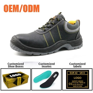 <span class=keywords><strong>Chaussures</strong></span> <span class=keywords><strong>de</strong></span> sécurité industrielles en cuir noir, coupe basse, antidérapantes, résistantes à l'huile et à l'eau, antistatiques, avec embout en acier et protection anti-perforation - Product Image 4