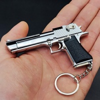 Maquette de Pistolet Métallique Desert Eagle à l'Échelle 1:3, Article de Collection pour Joueurs et Collectionneurs, Accessoire de Porte-clés Métallique pour Garçons