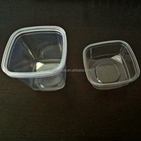 Boîte en plastique transparente jetable personnalisée, de qualité alimentaire, en PP/PET, de forme rectangulaire, taille et couleur personnalisées, épaisseur 0,2-2 mm, utilisation alimentaire