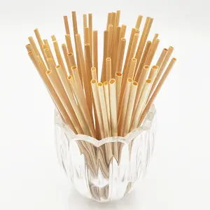 New Product Amazon 2022 Eco Natural Edible Straws for Drinking Organic BPA Free and ECO- Friendly Wheat Straws