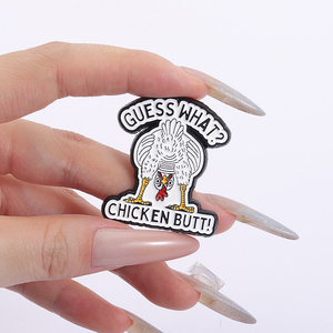 Gà Mông Trâm Men Pins Đoán Những Gì Gà Mông Vui Quote Trâm Cài Ba Lô Ve Áo Huy Hiệu Động Vật Đồ Trang Sức Quà Tặng Cho Bạn - Product Image 4