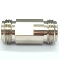 Adaptateur coaxial RF haute fréquence N-KK, connecteur droit N-femelle vers N-femelle, adaptateur coaxial à ondes millimétriques en acier inoxydable