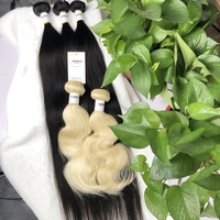Promotion pas cher en gros 10A 12A 613 blonde brute vierge cambodgienne cuticule aligné péruvienne cheveux humains armure faisceaux vendeurs