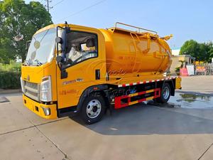 Howo 4x2 <b>Vacuum</b> Sewage Truck 5-6m³, 24MPa Jet <b>Pump</b> SK9 <b>Vacuum</b> <b>Pump</b> Remote Self-Dumping Sewer Dredger - Product Image 3