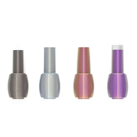 Bouteille de vernis à ongles en verre vide de 16ml avec bouchon de brosse Emballage de conteneur de vernis gel UV personnalisable