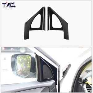 Adesivos de Acabamento Interior em Fibra de Carbono Preto Brilhante para Painel Frontal e Maçanetas de Porta LHD para Santa Fe DM 2013-2018 - Product Image 5
