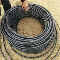 Tuyau d'irrigation agricole en PEHD noir enroulé pour micro-aspersion, directement de l'usine, pour drainage et alimentation en eau