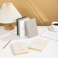 Organisateur de planificateur à couverture rigide personnalisé livre d'or personnalisé en cuir imprimé journal laitier livre de vœux cahiers de mariage gratuit