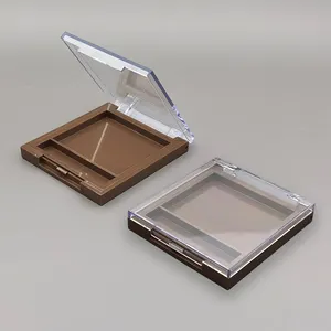 Emballage de palette de fard à paupières vide carré en plastique personnalisé palette de fard à paupières en gros conteneur avec marque privée