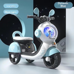 Moto électrique à trois roues pour enfants, jouet à roulettes rechargeable à batterie, scooter en plastique pour garçons et filles de 1 à <span class=keywords><strong>6</strong></span> <span class=keywords><strong>ans</strong></span> - Product Image 2