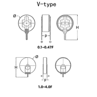 Ultrakapasitor 5.5V 0.33F Tipe Koin EDLC dengan Kabel 9.5x14.1x4.5mm Bebas Perawatan untuk Meteran Pintar, Cadangan RTC, Pasokan Andal