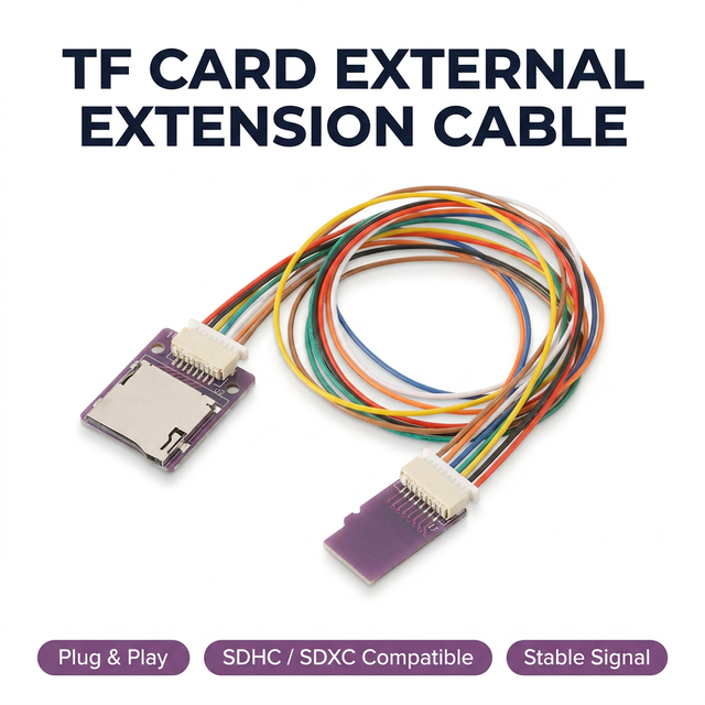 TF Micro SD Card Extension Cord Adapter Board MicroSD Socket Extender Cable Module for Arduino Industrial Data Storage Testing