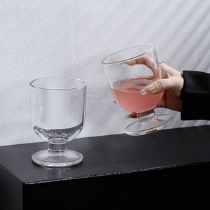 Bicchieri da <span class=keywords><strong>vino</strong></span> <span class=keywords><strong>rosso</strong></span> coreani personalizzati a stelo corto, calici per gelato, bicchieri per succhi, bicchieri per bevande fredde per casa, bar, matrimoni - Product Image 3