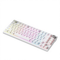 DIERYA DK81E 75% Mechanical Gaming Keyboard Hot-Swappable Gasket-Mount Programmable Volume Knob RGB Backlit Double-Shot Keycaps