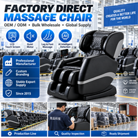 Fauteuil de massage Zhipin en gros, fabricant OEM ODM, petit fauteuil inclinable de massage complet avec airbags, chauffage, rouleaux pour les pieds, Bluetooth et écran LCD