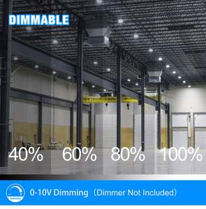 Lámpara LED para Techo Superbrillante al por Mayor, IP65, Ángulo de Haz de 180°, 160lm/W, 40W/60W/120W, CRI>80, para Uso en Almacenes y Oficinas - Product Image 6