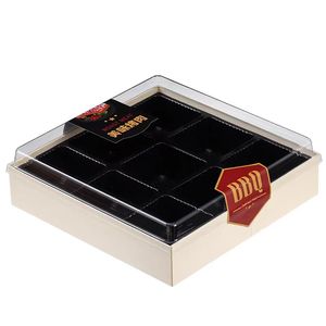 Jiugong desechable Hot Pot Takeout Box embalaje de rejilla para pato asado ingredientes marinados plato de comida cocida hecho papel duradero - Product Image 3