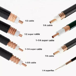 Câble d'alimentation RF en cuivre et aluminium <span class=keywords><strong>Superflex</strong></span> 1/4\" <span class=keywords><strong>3</strong></span>/8\" 1/2\" 7/8\" 1 1/4\" 1 5/8\" 50 Ohm Câble coaxial en mousse PE ondulée Noir 1.5 - Product Image 6