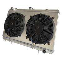Pièce automobile, système de refroidissement du moteur, réservoir d'eau entièrement en aluminium, radiateur avec cache-ventilateur pour Nissan S13 240SX SR20, moteur 1989-1994