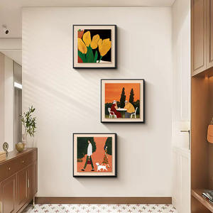 Peintures de couple âgé de style Maillard sur toile encadrée, art mural pour la décoration du salon - Product Image 2