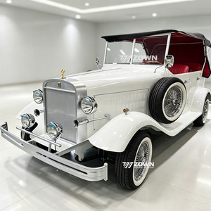 Handmade ZOWN Electric Retro Classic Car <b>72V</b> Lithium <b>Battery</b> Powered 5-Passenger Sightseeing Vehicle 2-Year Warranty for Wedding - Product Image 2