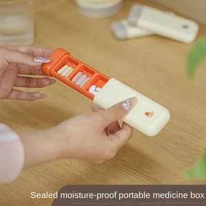 Boîte de rangement pour pilules et comprimés miniatures en gros, 3 compartiments, organiseur de voyage, petite boîte en PP - Product Image 6