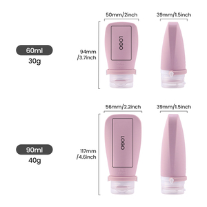 TSA Approved Leak-Proof Eco-Friendly Silicone Refillable Travel Bottle Portable 2 oz 90ml Shampoo Travel Bottles - Product Image 2