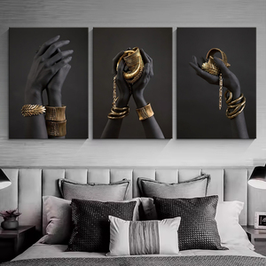 맞춤형 홈 호텔 객실 장식 블랙 여성 아트 프레임 벽 예술 아프리카 여성 아트 HD 프린트 그림 벽화 - Product Image 5