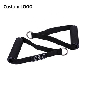 Bọt xử lý phụ kiện màu đen kháng ban nhạc Rope Grip kéo thiết bị cáp tập thể dục tập thể dục phòng tập thể dục xử lý với D Vòng - Product Image 2
