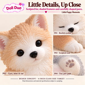 Muñeca de Silicona de Cuerpo Completo Personalizada, Mini Muñeca Elástica con Forma de Cachorro, Juguete Sensorial para Aliviar el Estrés, Regalo de Navidad Personalizado para Niños - Product Image 3
