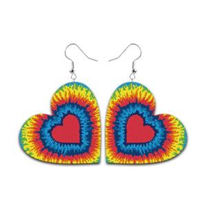 <span class=keywords><strong>Orecchini</strong></span> a Cuore <span class=keywords><strong>in</strong></span> <span class=keywords><strong>Acciaio</strong></span> Inossidabile con Stampa UV Arcobaleno Gay Lesbian Pride, con Perno a Vite per Coppie Unisex, per Piercing all'Orecchio - Product Image 6
