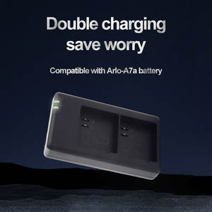 Lot de 2 batteries rechargeables A-7a 10400mAh avec chargeur pour caméras <span class=keywords><strong>Arlo</strong></span> Go 2/<span class=keywords><strong>Pro</strong></span> <span class=keywords><strong>3</strong></span>/XL <span class=keywords><strong>Pro</strong></span> 4/XL et VMA5400 en stock, garantie 1 an - Product Image 6