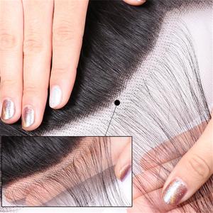 Perruque lace frontal wig naturelle indienne, cheveux humains de qualité supérieure, 16x4, - Product Image 5