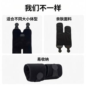 Sloth Heated Calf Massager Electric Air Wave Massage <b>USB</b> Rechargeable Black Leg Massager with <b>Heating</b> and Vibration - Product Image 3