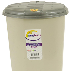 Open Top Plastic <strong>Trash</strong> Can - Product Image 1