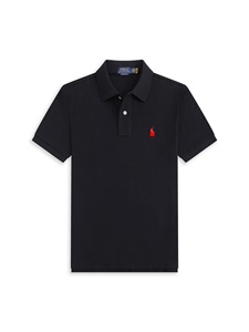 Chemise d'affaires unie pour homme Ralph à manches courtes, respirante, durable, pour l'été, avec col à revers et broderie du logo Little Horse, 100% - Product Image 2